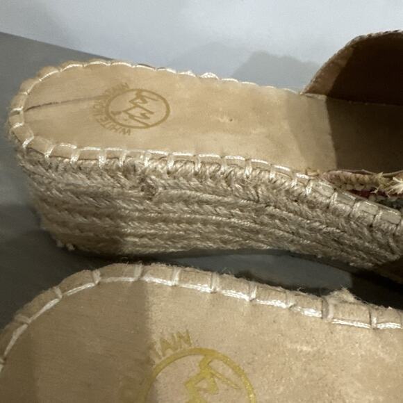 WHITE MOUNTAIN PLATFORM Woman’s SANDALS Rhinestone Colorful Size 7.5 M - Picture 10 of 11